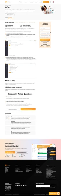 Pārvērsiet lapas skatītājus par maksājošiem klientiem, izmantojot ātru tērzēšanu tiešsaistē savā tīmekļa vietnē. X-cart integrācija LiveAgent nodrošina vislabāko klientu atbalstu.