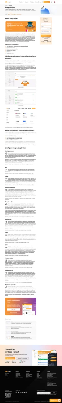LiveAgent ir klientu apkalpošanas programmatūra, kas piedāvā daudzas integrācijas, lai uzlabotu Jūsu darba izpildi. Uzziniet vairāk par visām iespējamajām LiveAgent integrācijām.