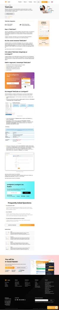 LiveAgent un TeleCube tagad ir VOIP partneri. Uzziniet vairāk par TeleCube iespējām LiveAgent zvanu centrā.