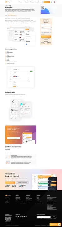 Pārvaldiet un skatiet informāciju par saviem klientiem, piemēram, valodas preferences vai jebkurus klienta datus, kas apkopoti LiveAgent pielāgotajos kontaktu laukos.
