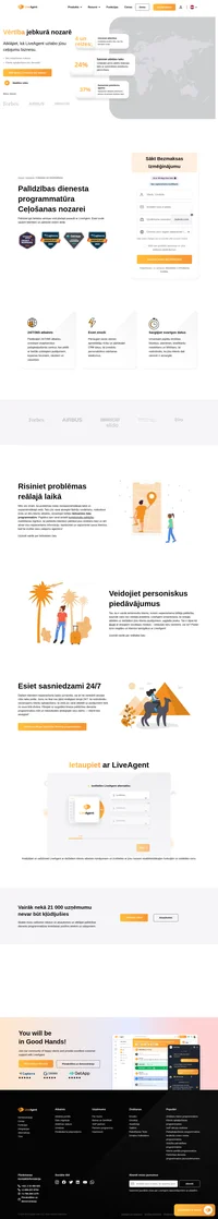 Vai jūsu klientiem nepieciešama palīdzība saistībā ar atvaļinājumiem un ceļojumiem? Jums nepieciešama atbilstošā programmatūra. Izmēģiniet LiveAgent, 14 dienas bez maksas, bez zemūdens akmeņiem.