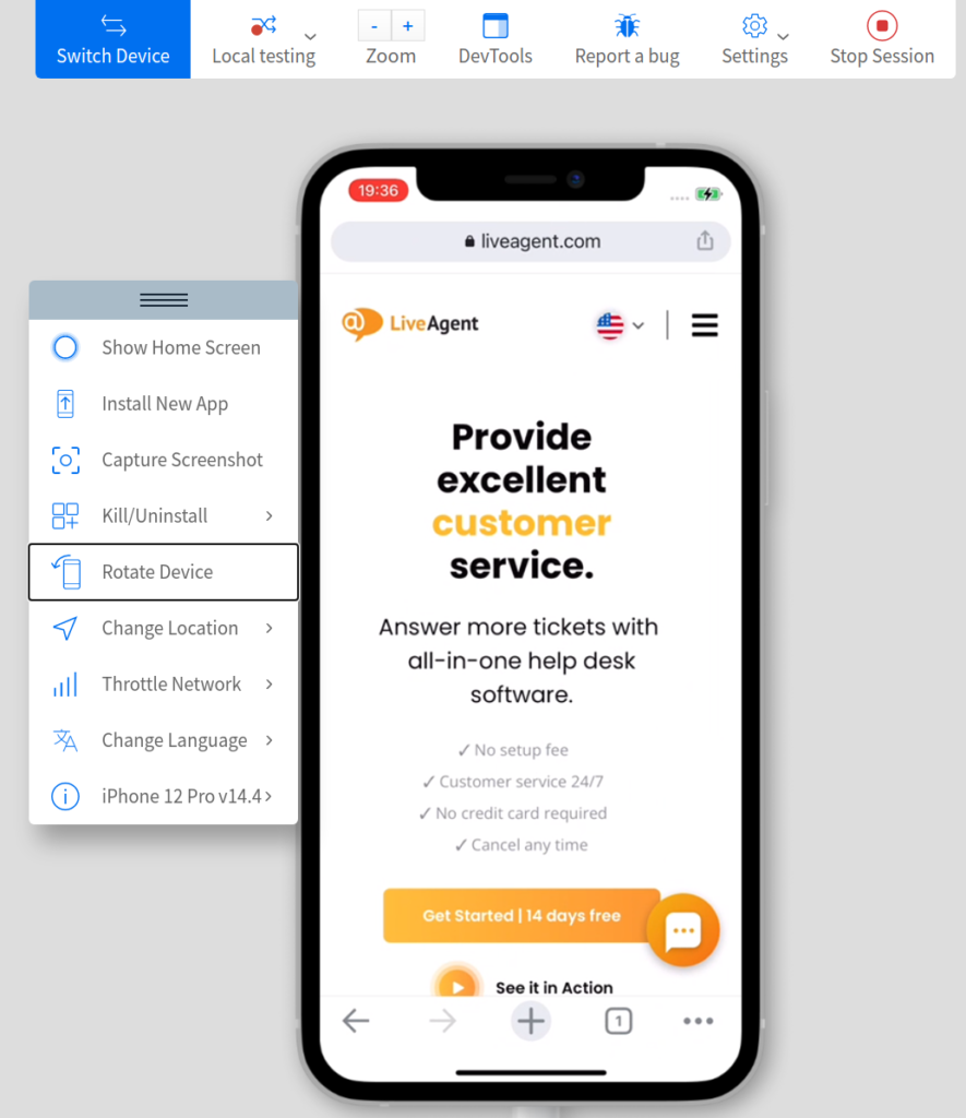 BrowserStak - Lapas simulācija