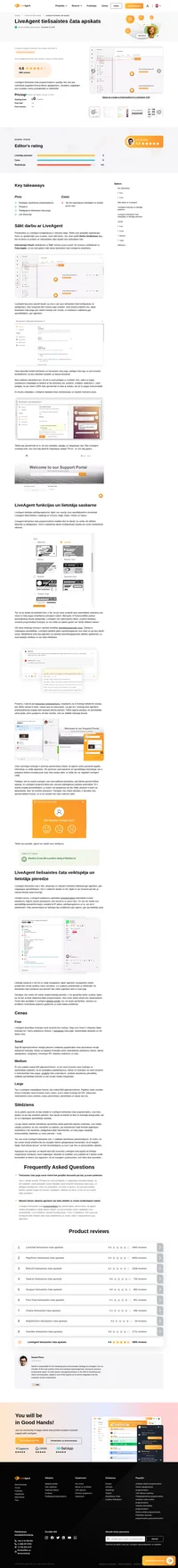 Vai apsverat LiveAgent jūsu tiešsaistes čata vajadzībām? Lasiet mūsu apskatu un noskaidrojiet, kā tam veicās mūsu vispārējo testu laikā.