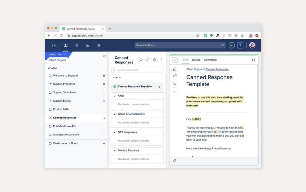 Praktisks Guru programmatūras zināšanu bāzes piemērs