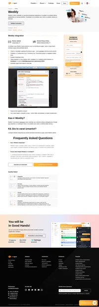 Uzlabojiet klientu mijiedarbību, izmantojot Weebly integrāciju LiveAgent. Weebly integrācija ļauj jūsu Weebly vietnē ievietot tiešsaistes tērzēšanas pogu.