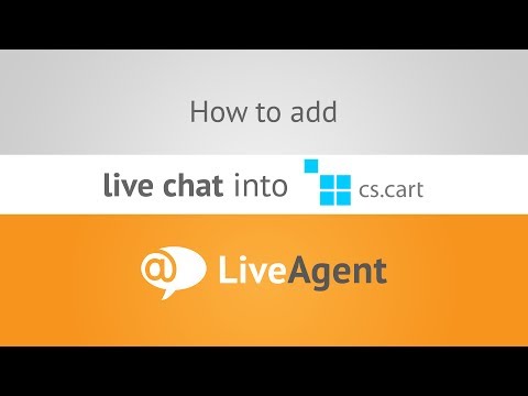 Youtube video: How to add live chat to CSCart store  www.liveagent.com