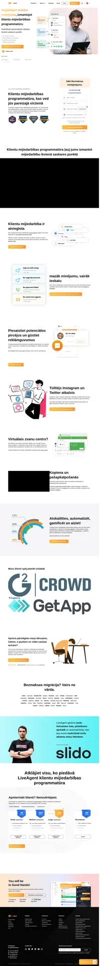 Izmantojiet klientu mijiedarbības programmatūru jau šodien. Sekojiet līdzi visiem klientu pieprasījumiem un uzlabojiet klientu pieredzi visos kanālos.