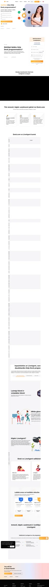 Uzziniet, kāpēc LiveAgent ir labākā alternatīva Desk.com. Uzziniet priekšrocības un reģistrējieties bezmaksas 14 dienu izmēģinājumam bez jebkādiem nosacījumiem.