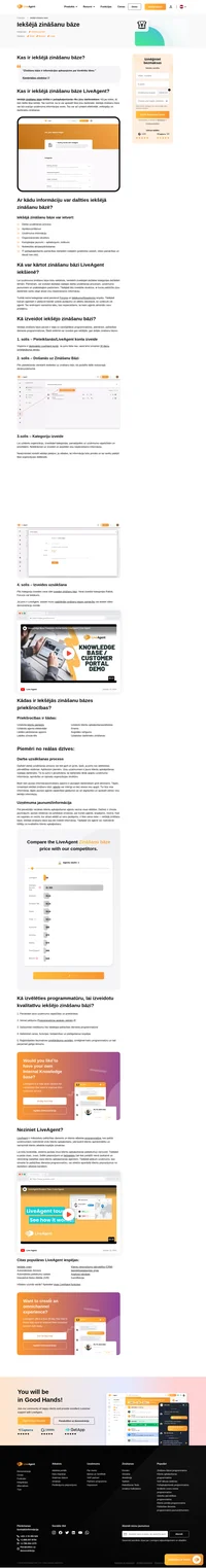LiveAgent ir palīdzības dienesta risinājums, kas piedāvā arī zināšanu bāzi. Uzziniet vairāk par iekšējo zināšanu bāzi un iegūstiet bezmaksas izmēģinājuma versiju.
