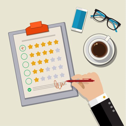 Klienta atsauksmes ilustrācija