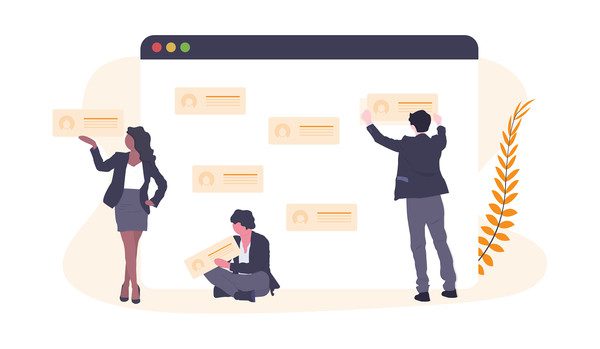 digitālā mārketinga klientu profili - ilustrācija