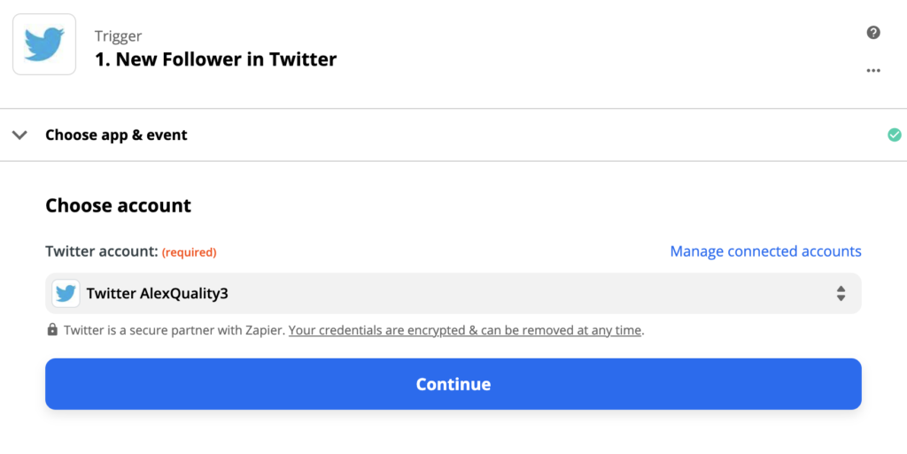 Twitter aktivizēšanas iestatīšana integrācijas procesā