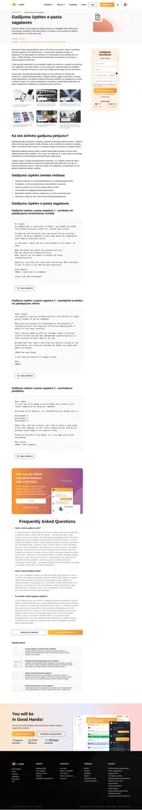 Parādiet, kā jūsu produkti var palīdzēt potenciālajiem klientiem sasniegt savus mērķus un novērst vājās vietas ar mūsu gadījumu izpētes e-pasta sagatavēm.