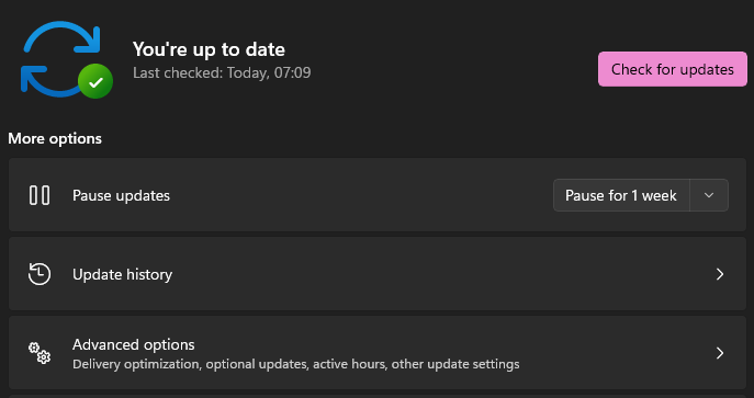 Windows sistēmas atjauninājumi
