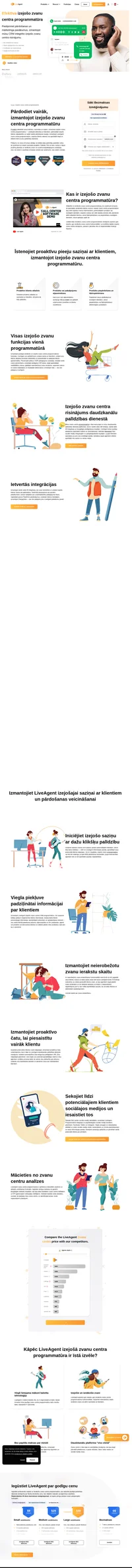 LiveAgent izejošo zvanu centra programmatūra ļauj veikt izejošos zvanus interesentiem, potenciālajiem vai esošajiem klientiem. Izmēģiniet 30 dienu bezmaksas izmēģinājumu un paceliet savu uzņēmējdarbību jaunā līmenī.
