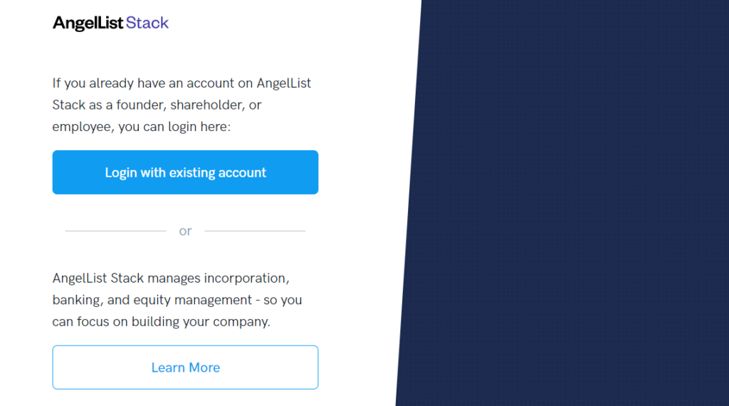 AngelList mājaslapa