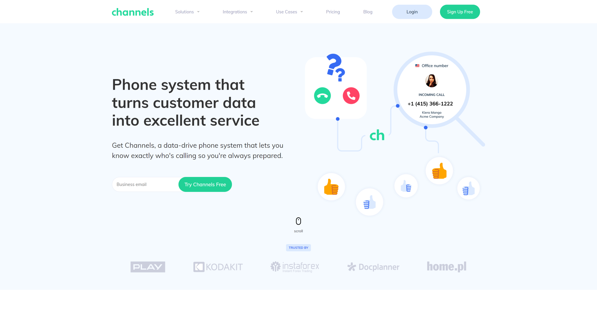Channels Zvanu Centra programmatūras mājaslapa