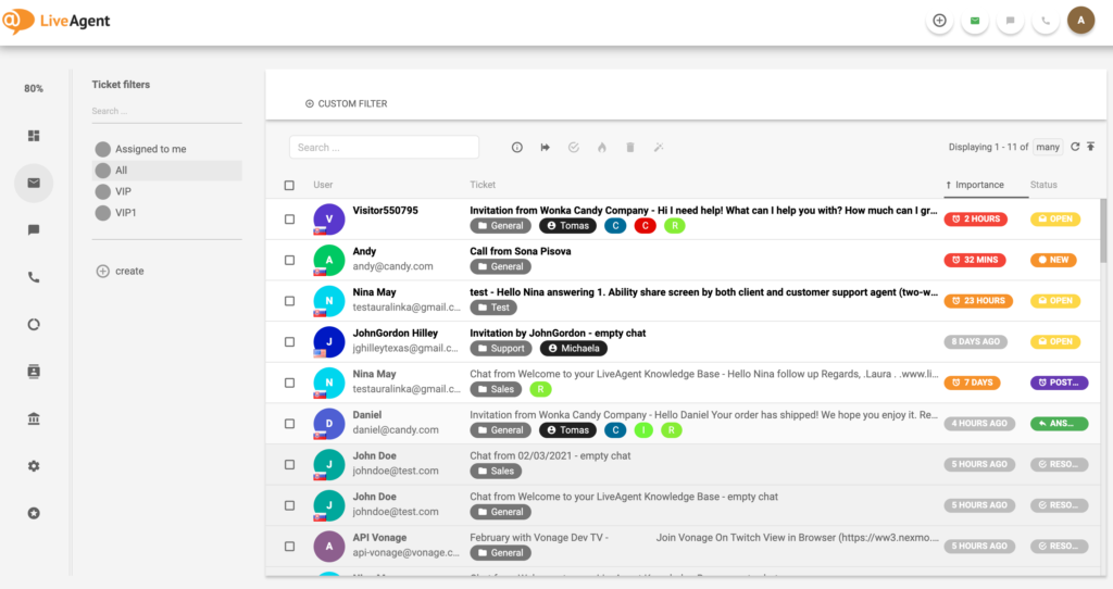 LiveAgent-visu-pieteikumu-piemērs