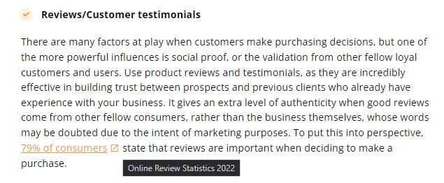 Saites izveides piemērs LiveAgent rakstā