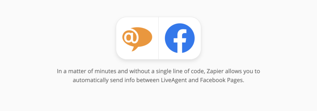 LiveAgent un Facebook integrācija Zapier