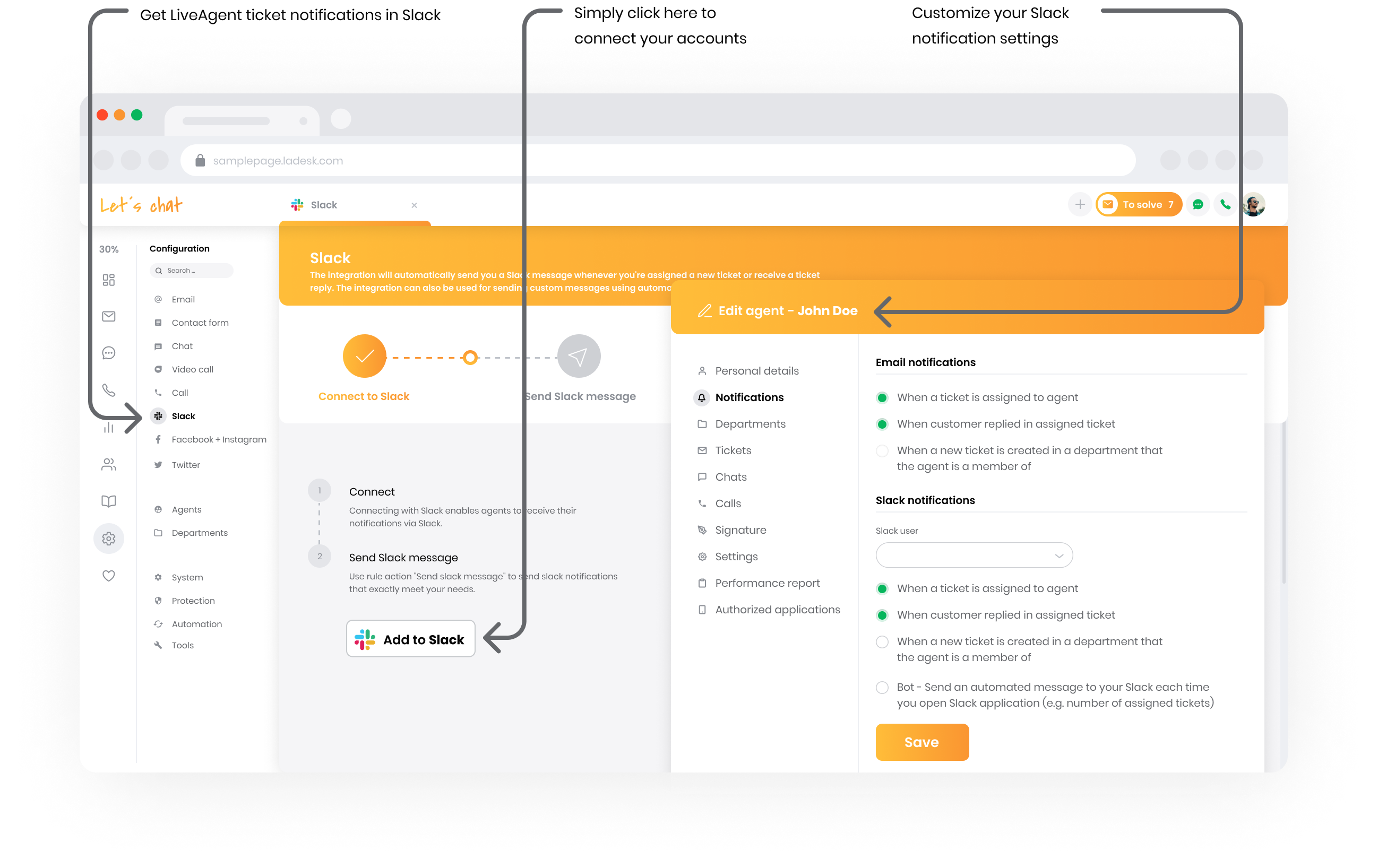 Slack integrācija