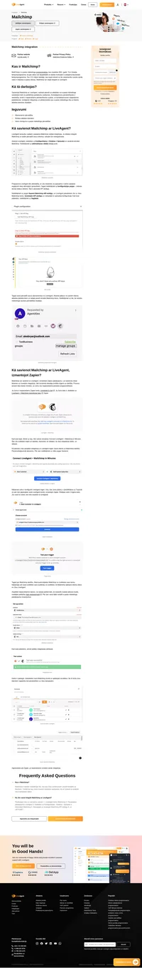 Ar Mailchimp integrāciju LiveAgent palīdzības pieteikumu uzskaites programmatūra var paveikt daudz vairāk. Mailchimp integrācija ļauj pārvaldīt kontaktus no palīdzības dienesta.