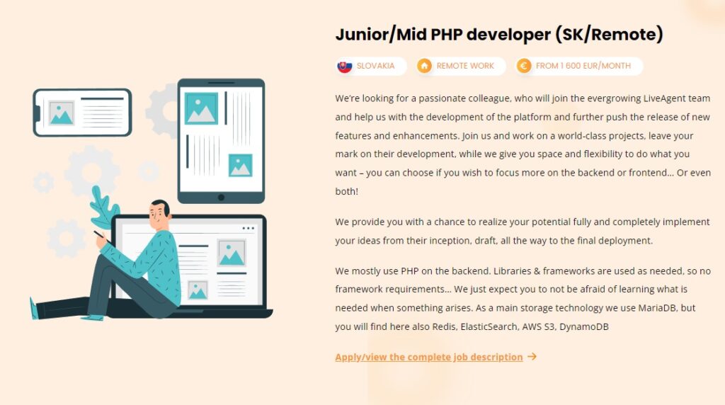 LiveAgent darba piedāvājums