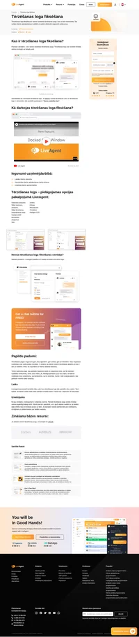 Izmantojot LiveAgent, tērzēšanas logu var nofiksēt tīmekļa vietnes kreisajā vai labajā pusē. Lasiet par to un skatieties mūsu videoklipu - kā izskatās nofiksēts tērzēšanas logs.