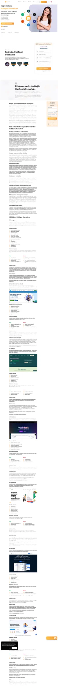 Atklājiet tādus uzņēmumus kā HubSpot, kas piedāvā inovatīvas CRM alternatīvas, lai paceltu jūsu klientu apkalpošanu jaunā līmenī.