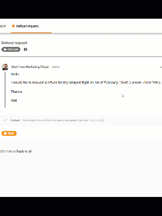 pieteikuma apstrādes piemērs LiveAgent