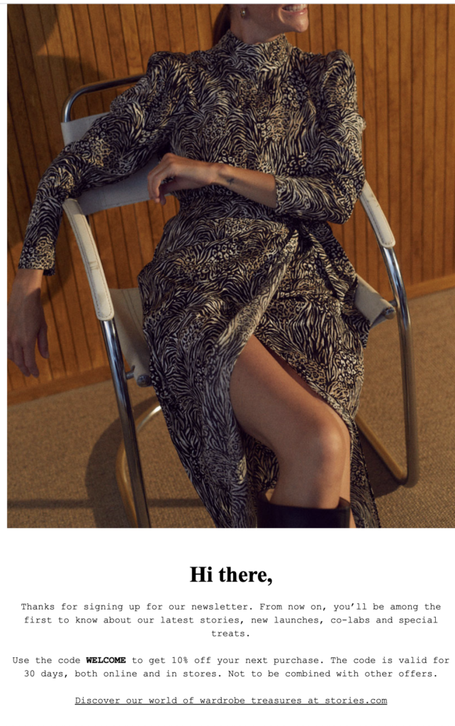 &Other Stories jaunumu biļetena reģistrācijas e-pasts