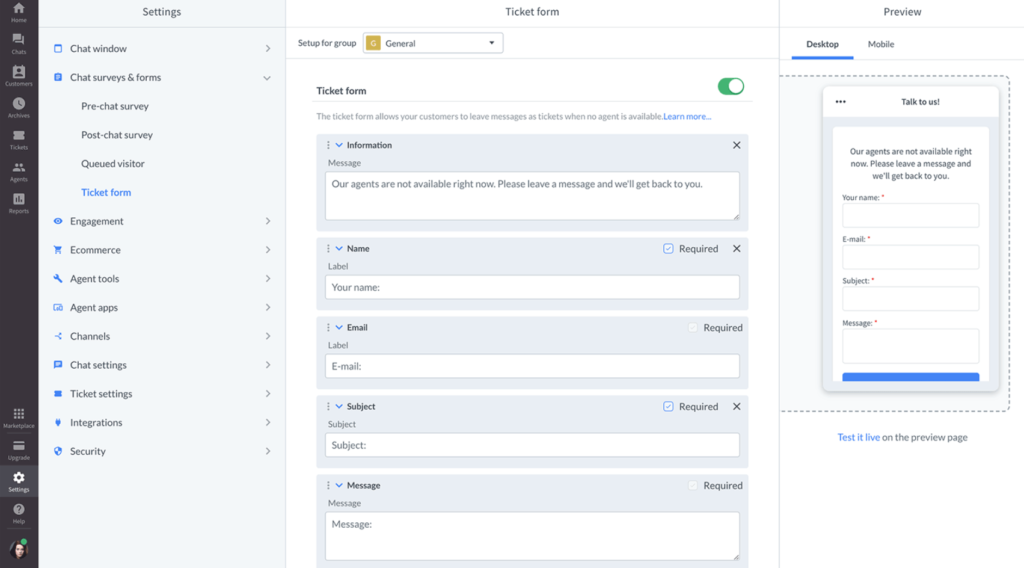 LiveAgent daudzkanālu pārskats