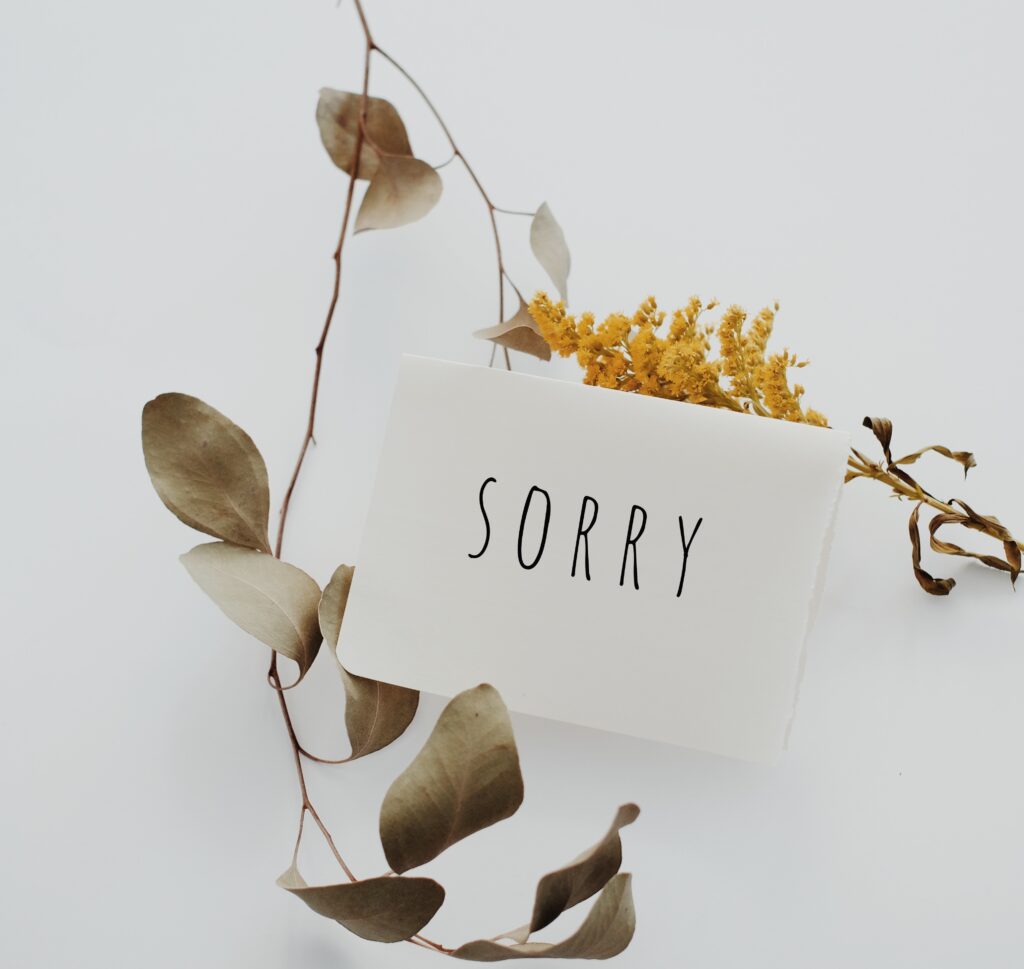 atvainošanās ziņa