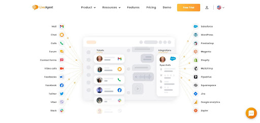 LiveAgent atbalsta pieteikumu sistēma