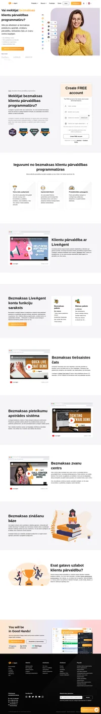 Vai meklējat bezmaksas klientu pārvaldības programmatūru? Iepazīstieties ar LiveAgent priekšrocībām un noskaidrojiet, vai tā Jums ir piemērota, vai arī reģistrējieties bezmaksas kontam.