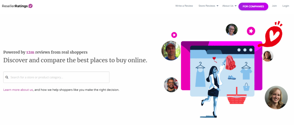 ResellerRatings mājaslapa