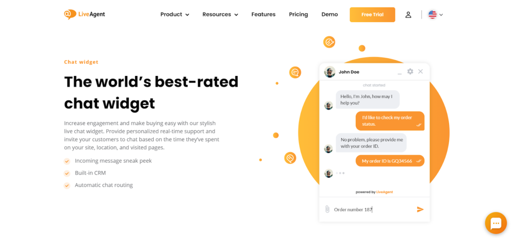 LiveAgent labāk novērtētais čats