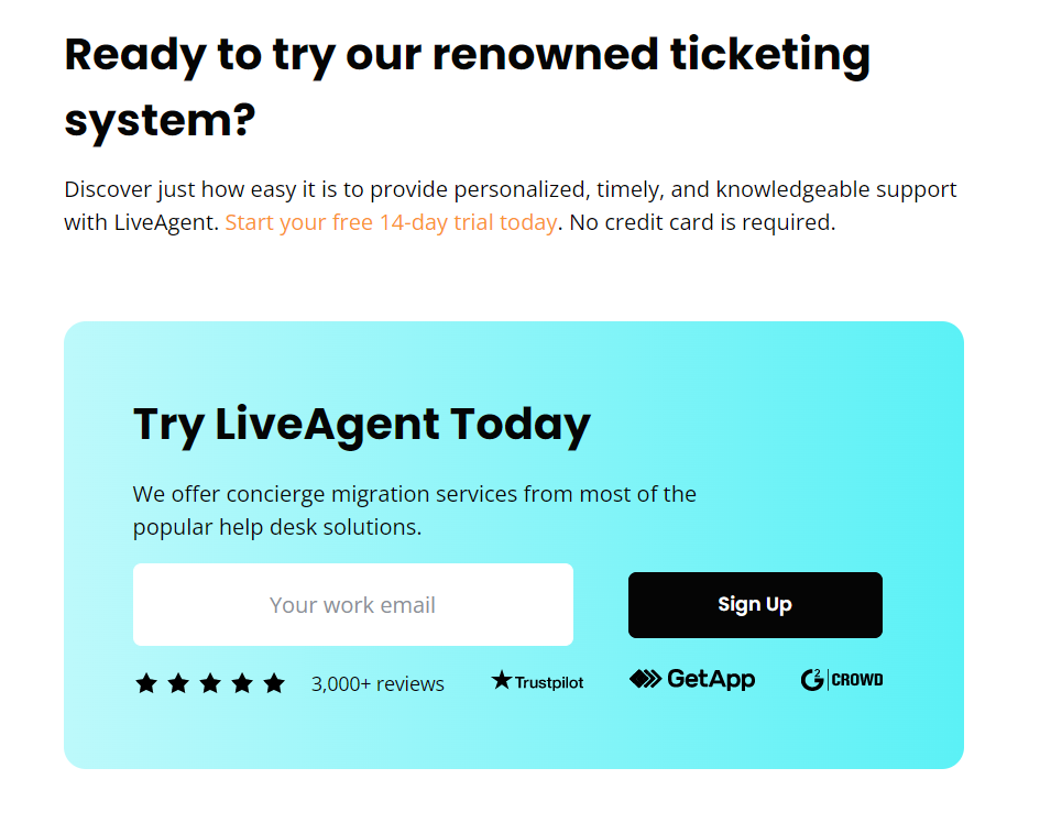 Izmēģiniet LiveAgent