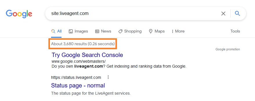 LiveAgent indeksēšana