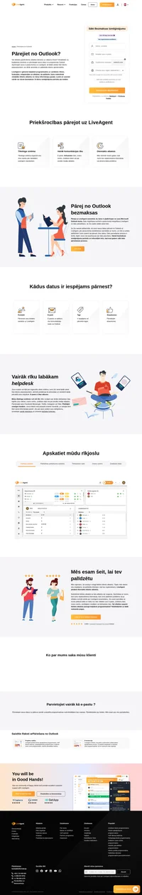 Vai vēlaties pāriet no Outlook uz vienotu klientu atbalsta programmatūru? Apskatiet un uzziniet vairāk par datu pārnešanu uz LiveAgent.