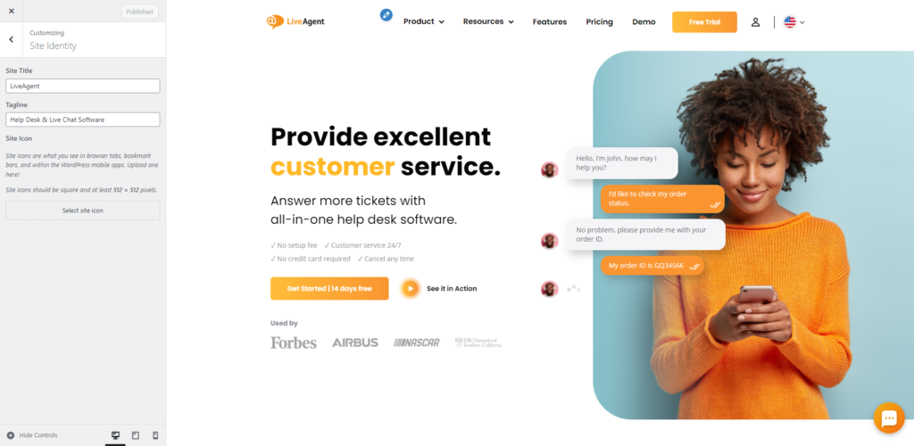 LiveAgent sīkikonu iestatījumi